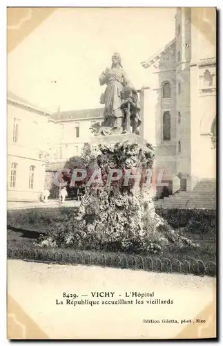 Cartes postales Vichy L&#39Hopital La Republique accueillant les vieillards