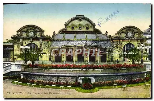 Cartes postales Vichy La Facade Du Casino