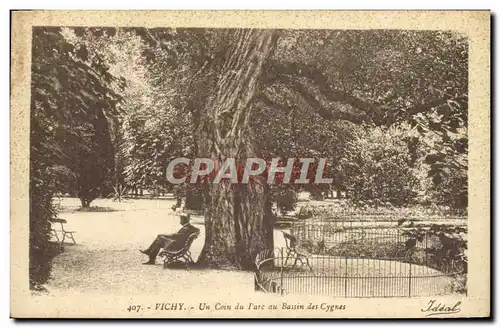 Ansichtskarte AK Vichy Un Coin Du Parc Du Bassin Des Cygnes