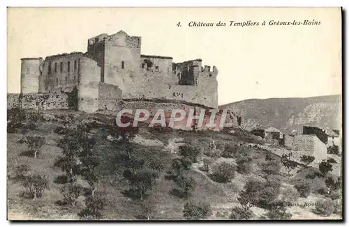 Cartes postales Chateau Des Templiers a greoux les bains