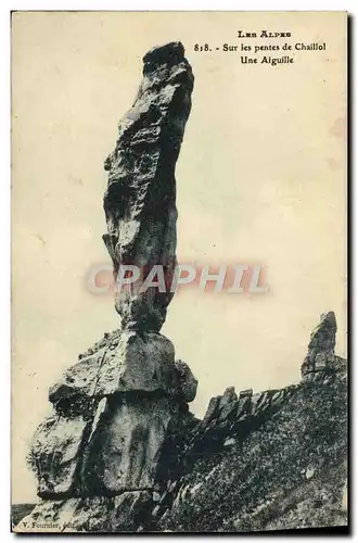 Cartes postales Le Alpes Sur Les Pentes De Chaillol Une Aiguille