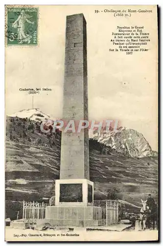Cartes postales Obelisque Du Mont Genevre
