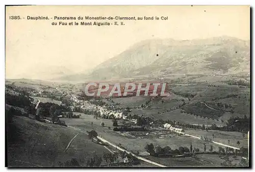 Ansichtskarte AK Dauphine Panorama Du Monestier De Clermont Au Fond Le Col Du Fau Et le mont aiguille