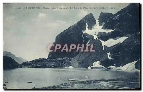 Ansichtskarte AK Dauphine Massif du Pelvoux Le Lac De l&#39Eychaude