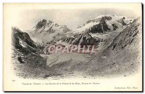 Cartes postales Vallee Du Veneon Le Glacier De La Pilatte Les Bains Source Du Veneon