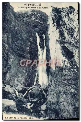 Cartes postales Dauphine Du Bourg D&#39Oisans A La Grave Le saut de la pucelle