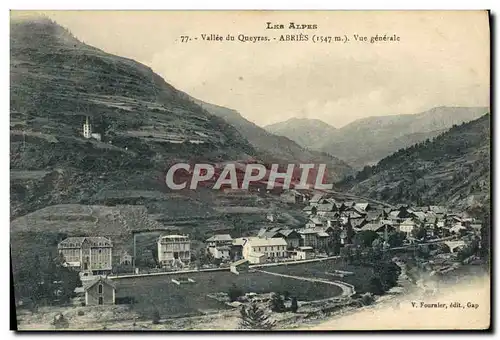 Cartes postales Les Alpes Vallee Du Queyras Abries Vue generale