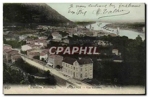 Cartes postales L&#39Ardeche Pittoresque Andance Vue generale