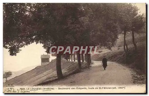 Cartes postales La Louvesc Boulevard Des Elegants Route de St Fellcien