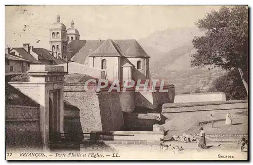 Cartes postales Briancon Porte D&#39Italie Et l&#39Eglise