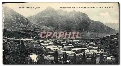 Cartes postales Briancon Panorama De La Vallee de Ste Catherine