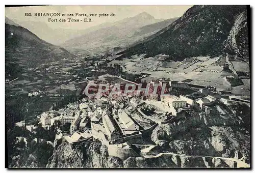 Cartes postales Briancon Et ses forts vue prise du fort des tetes