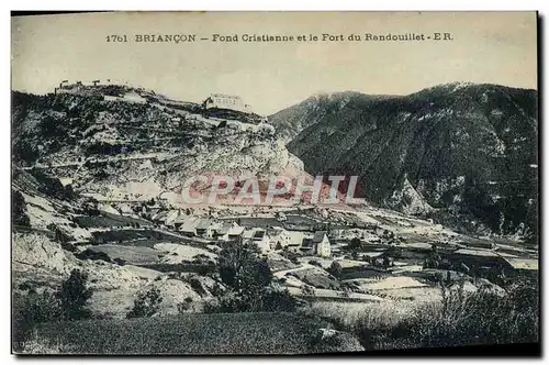 Cartes postales Briancon Fond Cristianne et le fort du Randouillet