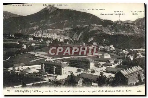 Ansichtskarte AK Briancon Les Casernes De Ste Catherine et vue generale De Briancon Et De Ses Forts Militaria