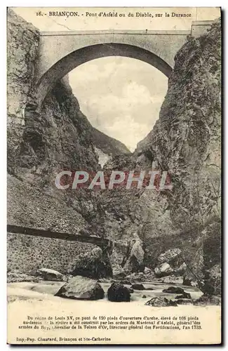 Cartes postales Briancon Pont D&#39Asfeld Ou Du Diable Sur La Durance