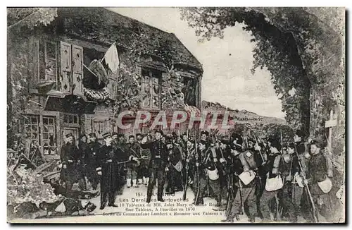 Cartes postales Ambigu Les Dernieres cartouches Militaria