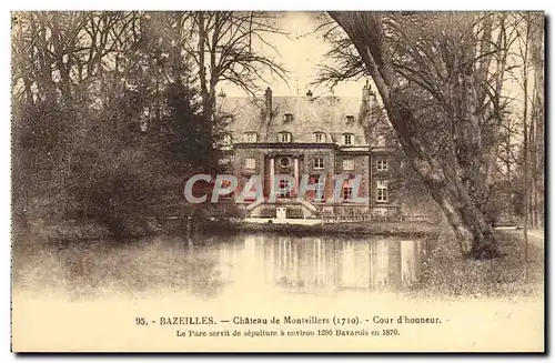 Cartes postales Bazeilles Chateau De Montvillers Cour d'Honneur Militaria