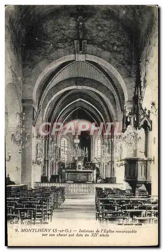 Cartes postales Montlhery Interieur de l'eglise