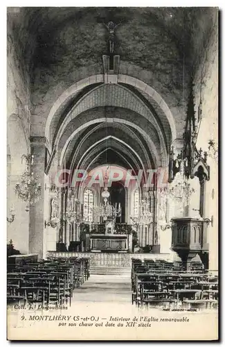 Cartes postales Montlhery Interieur de l'Eglise