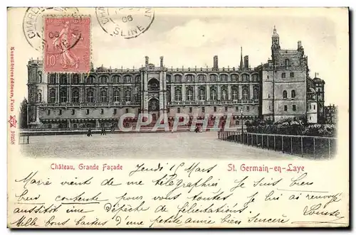 Cartes postales Chateau Grande Facade St Germain En Laye