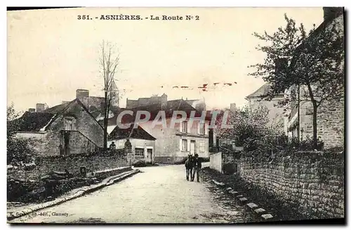 Cartes postales Asnieres La Route