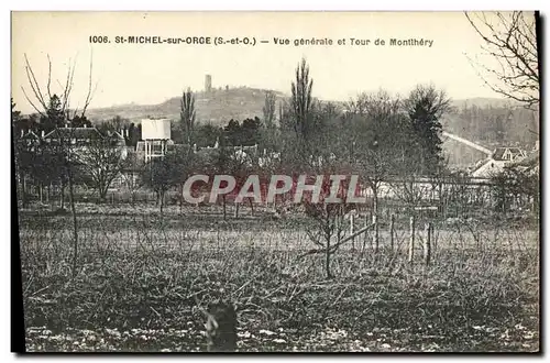 Ansichtskarte AK St Michel Sur Orge Vue generale et tour de montlhery