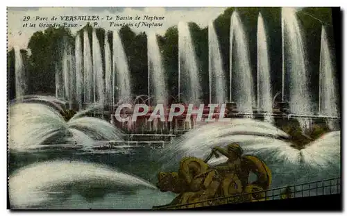 Cartes postales Parc De Versailles Le Bassin De Neptune et les grandes eaux