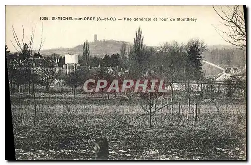 Ansichtskarte AK St Michel Sur Orge Vue Generale et Tour de montlhery