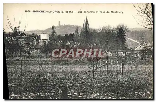 Ansichtskarte AK Saint Michel Sur Orge Vue Generale Et Tour De Montlhery