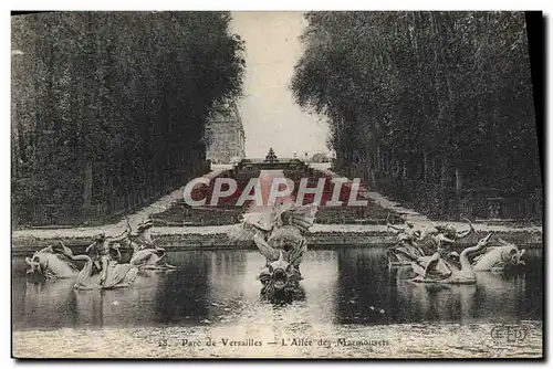 Ansichtskarte AK Parc De Versailles L&#39Allee Des Marmousets