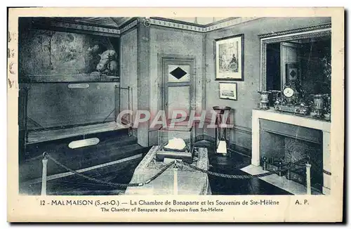 Cartes postales Malmaison Le Chambre de Bonaparte et les Souvenirs de Ste Helene