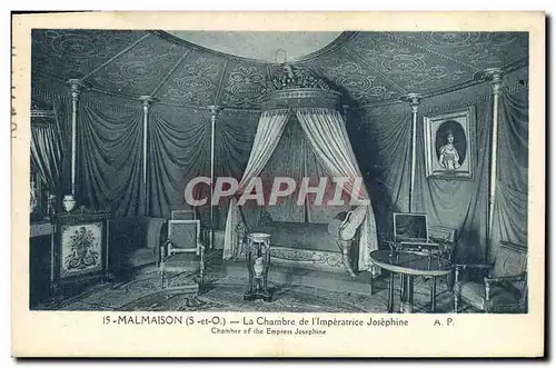 Ansichtskarte AK Malmaison Le Chambre de l&#39lmperatrice Josephine Napoleon