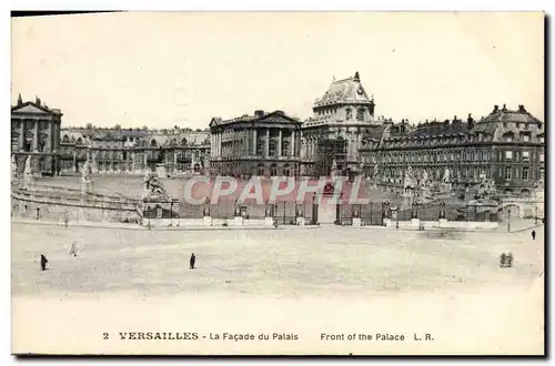 Cartes postales Versailles La Facade du Palais