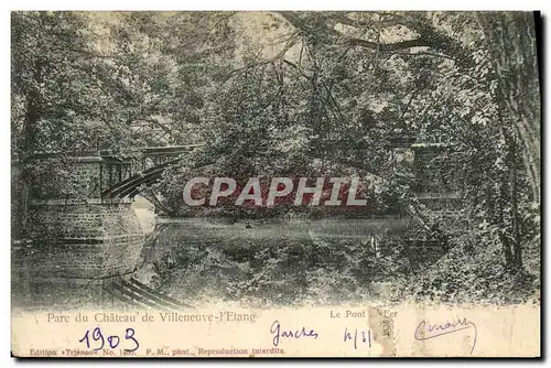 Cartes postales Parc du Chateau de Villeneuve l&#39Etang