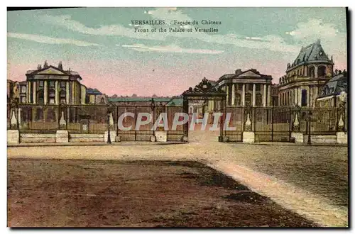 Cartes postales Versailles Facade du Chateau