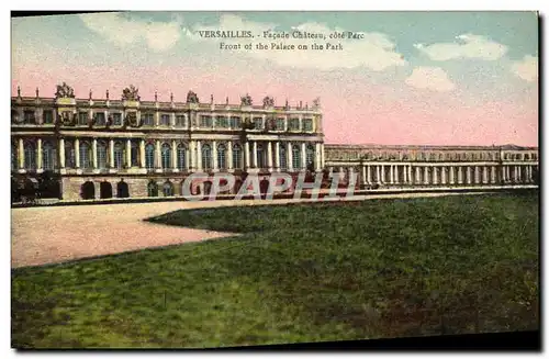 Ansichtskarte AK Versailles Facade Chateau cote Parc