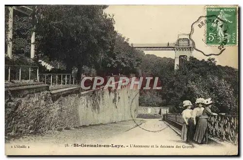 Cartes postales St Germain en Laye L&#39Ascenseur et la descente des Grottes