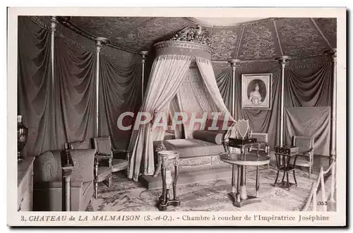 Cartes postales Chateau de la Malmaison Chambre a coucher de l&#39Imperatrice Josephine