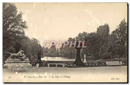 Cartes postales Le Parc et l&#39Etang Chateau de la Boissiere