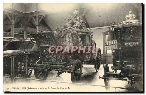 Cartes postales Versailles Voiture du Sacre de Charles X