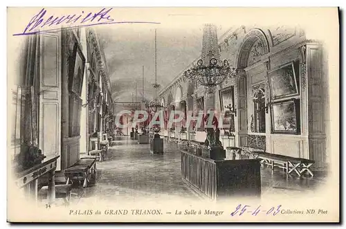 Ansichtskarte AK Palais du Grand Trianon La Salle a Manger Versailles
