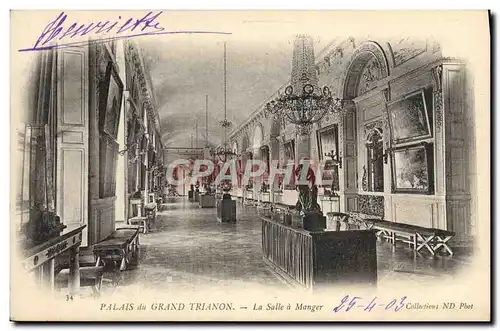 Cartes postales Palais du Grand Trianon La Salle a Manger Versailles