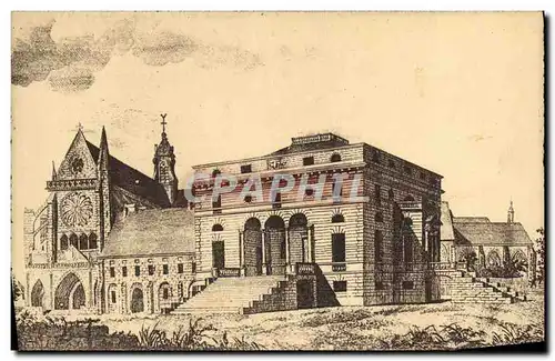 Cartes postales Abbaye de Royaumont Asnieres sur Oise Eglise Palais abbatial