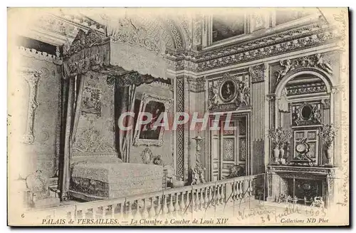 Cartes postales Versailles La Chambre a Coucher De Louis XIV