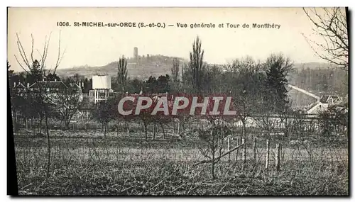 Ansichtskarte AK St Michel Sur Orge Vue Generale et Tour de Montlhery