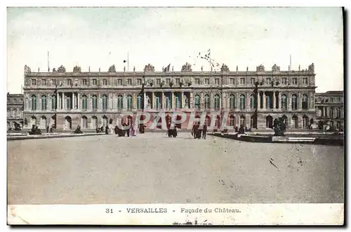 Cartes postales Versailles Facade du Chateau