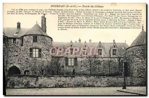 Cartes postales Dourdan Entree du Chateau