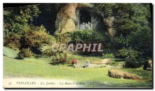 Ansichtskarte AK Versailles Le Jardins Les Bains d&#39Apollon