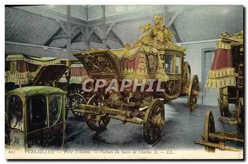 Ansichtskarte AK Versailles Voiture de Sacre de Charles X