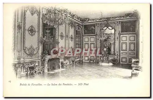 Cartes postales Versailles Le Salon des Pendules